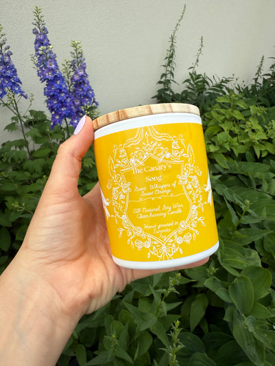 "The Canary's Song " - Sweet Orange 100% Soy Wax Candle - Made in Toronto