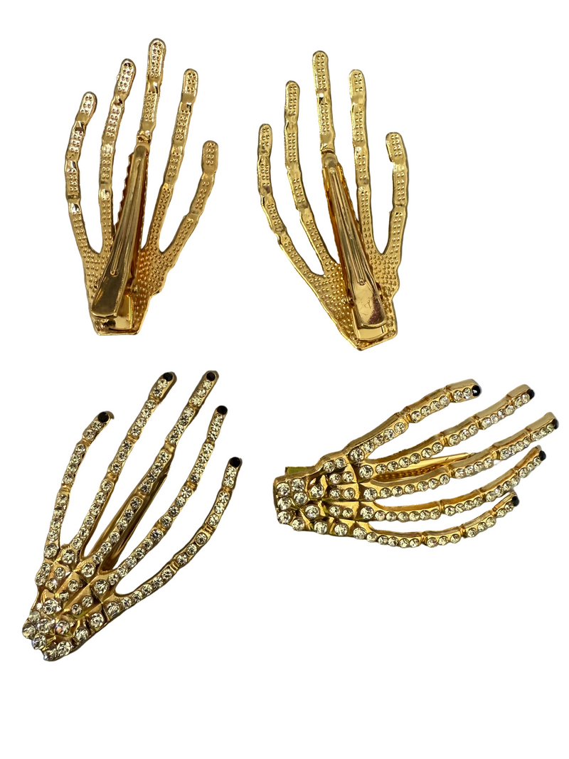 Skeleton Hand Hair Clip