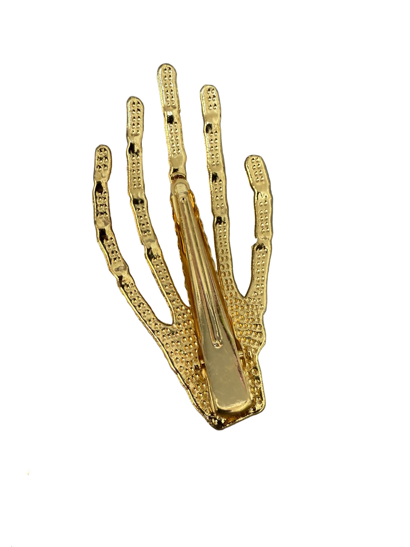 Skeleton Hand Hair Clip
