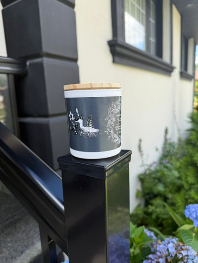 "Midnight Loon " - Tobacco Night Sky 100% Soy Wax Candle - Made in Toronto