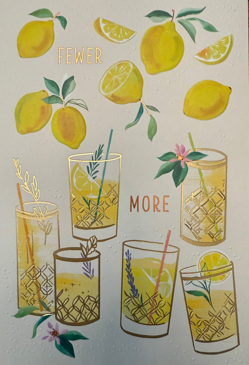 Fewer Lemons Card