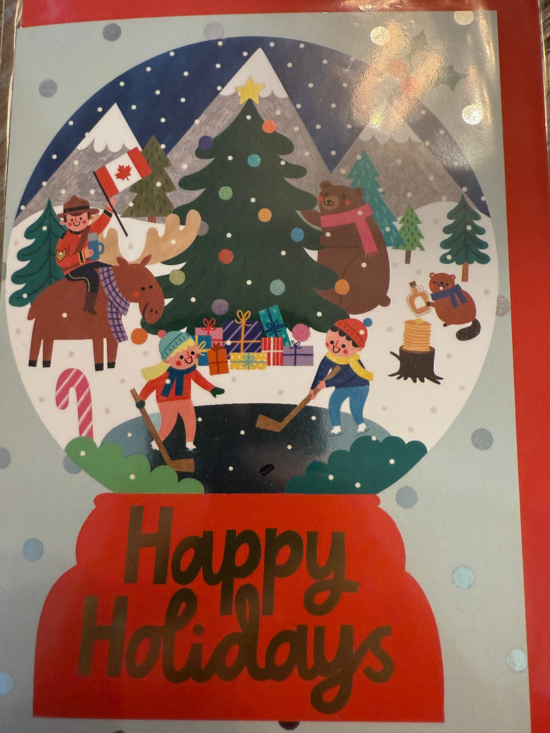 Canada Happy Holidays Card Christmas Card