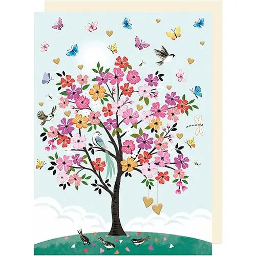 Tree and Birds Jumbo Card