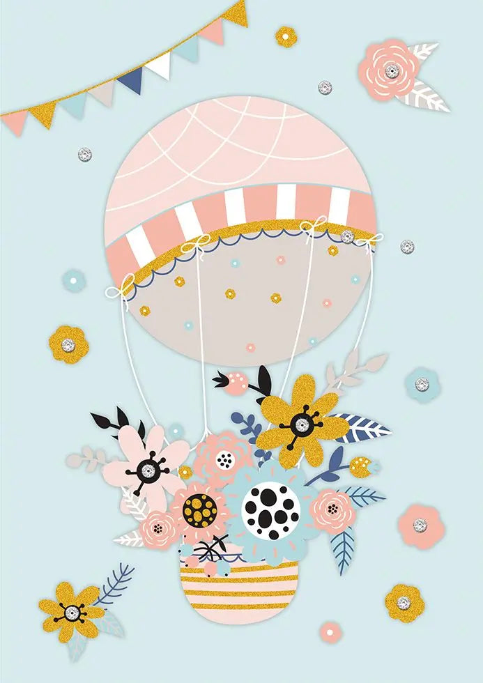 Hot air balloon Jumbo Card