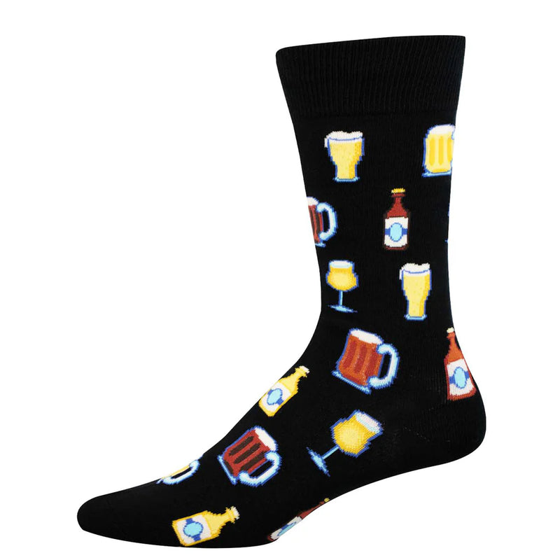 Mens Get Your Beer Glasses On Socks