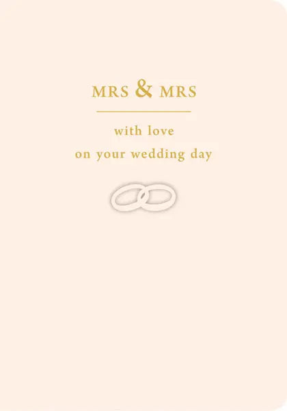 Mrs. & Mrs. Wedding Day Card