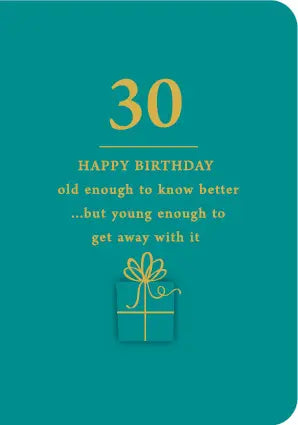 30 Birthday Card
