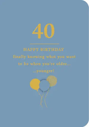 40 Birthday Card