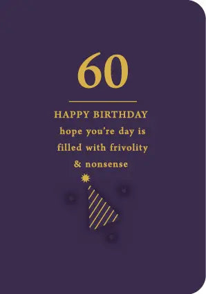 60 Birthday Card