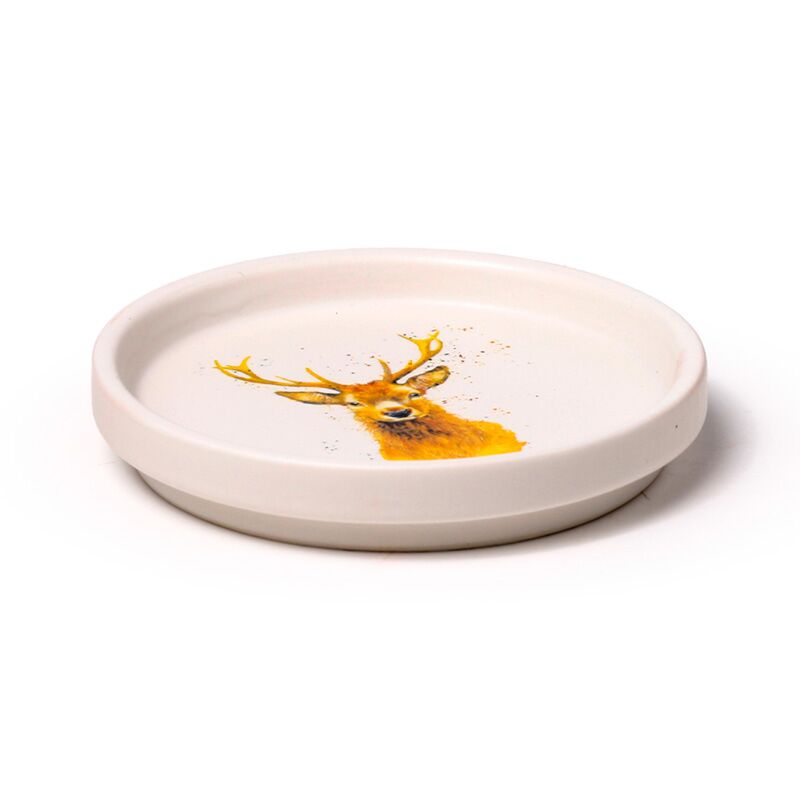 Stag Porcelain Mug & Coaster Lid Set