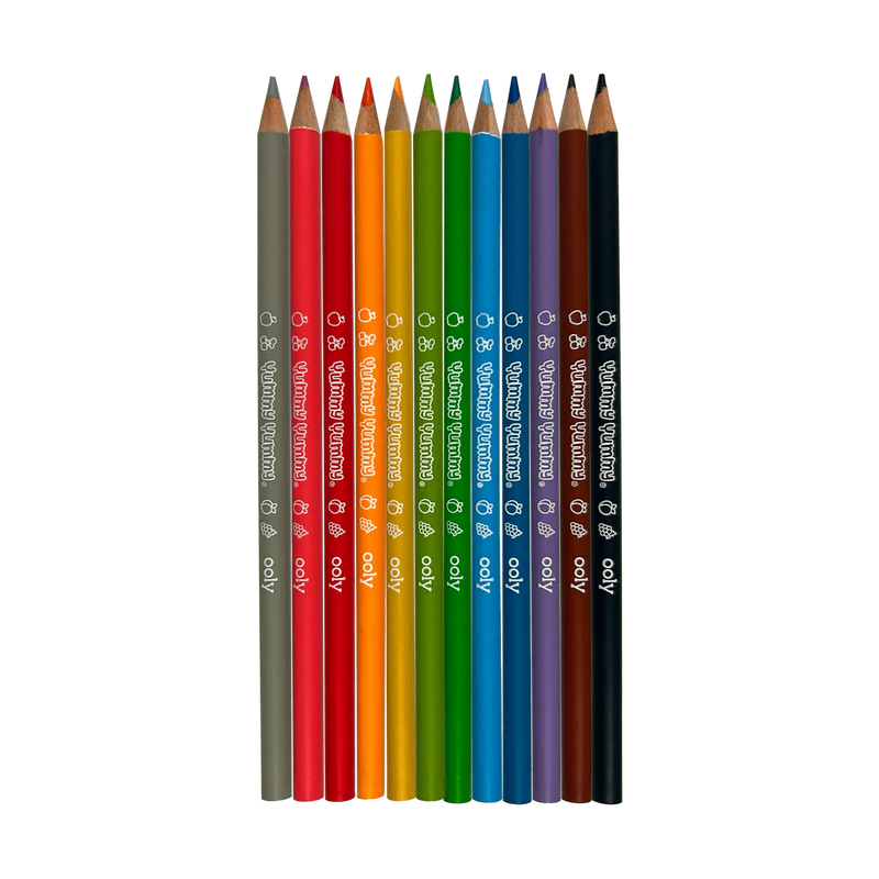 Yummy Yummy Fruit Scented Colored Pencils - Set of 12
