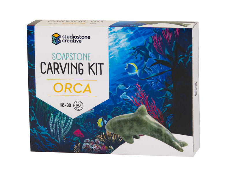 Orca🐳Soapstone Sculpture Carving DIY - Made in Canada