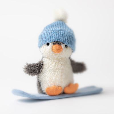 Peanut Penguin Snowboarding-Jellycat LIMIT OF 1 PER CUSTOMER