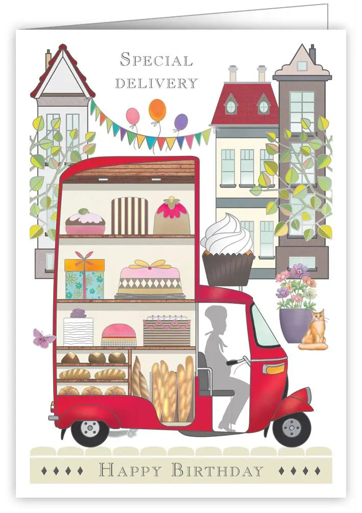 Baking Themed Happy Birthday Card