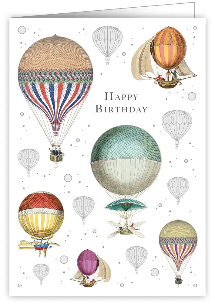 Happy Birthday - Hot-air-balloons Card