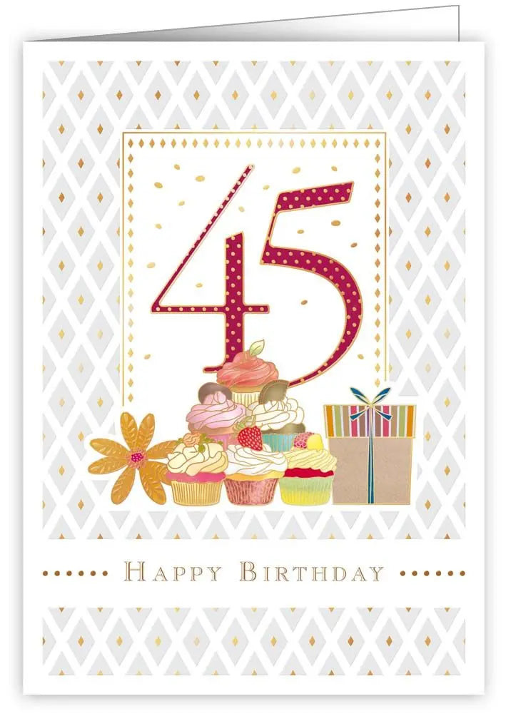 45 Birthday Card