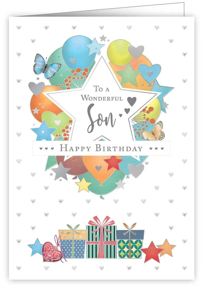 Wonderful Son Birthday Card