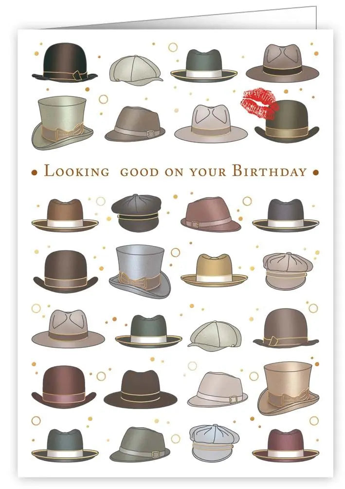 Hats Themed Birthday Card