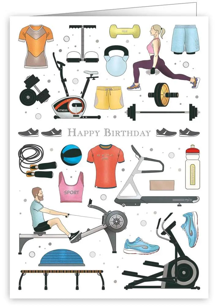 Gym Birthday Card
