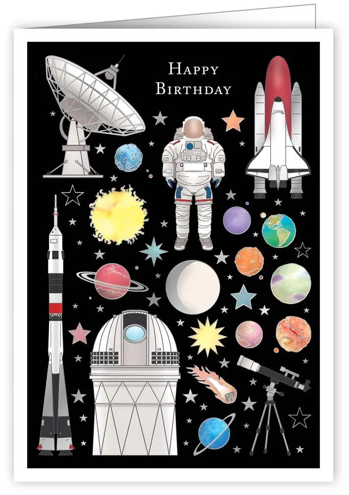Space Birthday Card