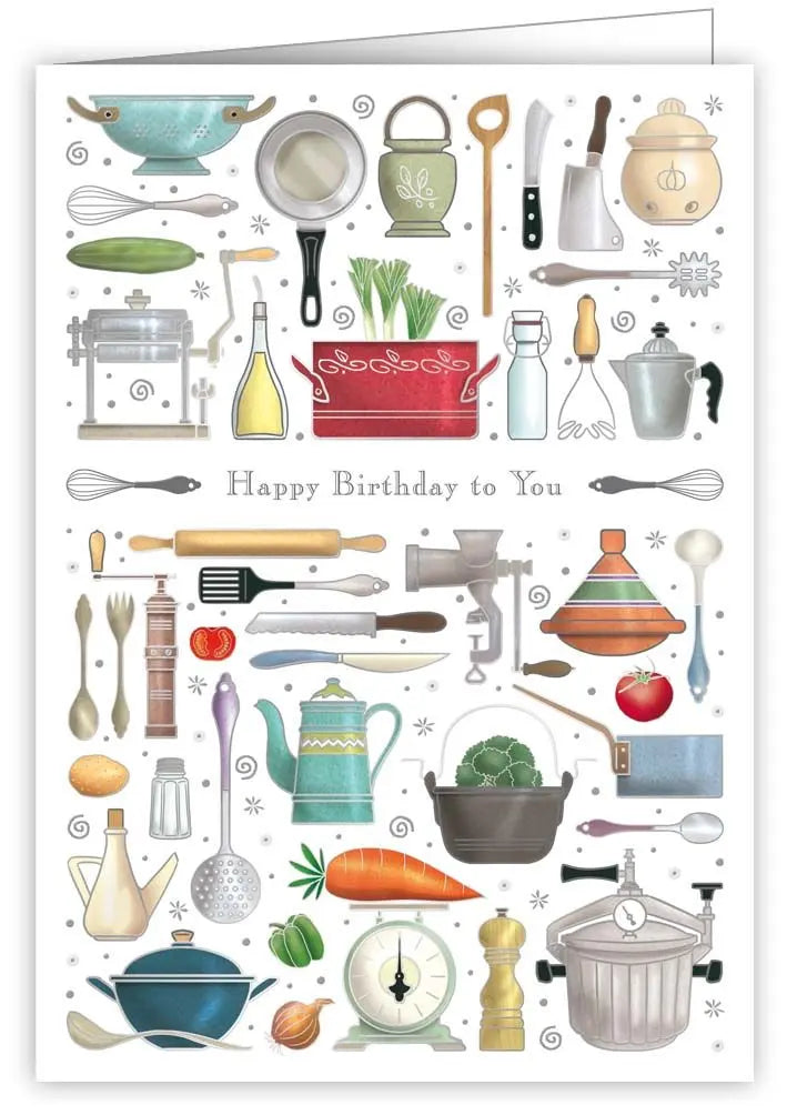 Kitchen Themed Birthday Card