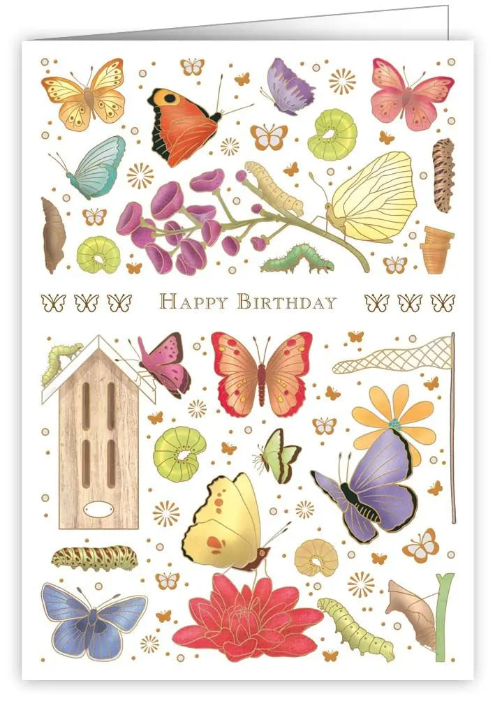 Butterflies Birthday Card