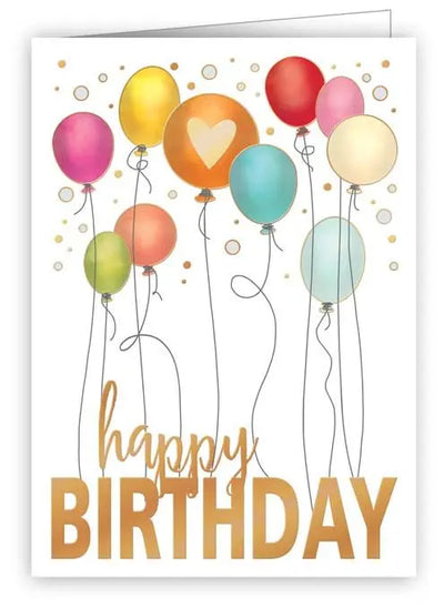 Happy birthday - Balloons Enclosure Card