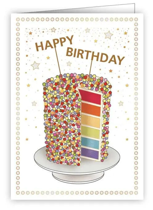 Happy birthday Cake Enclosure Card