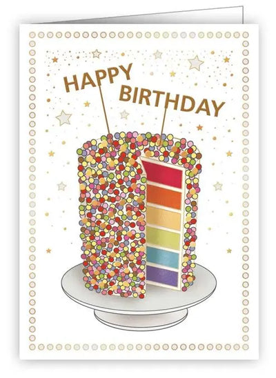 Happy birthday Cake Enclosure Card