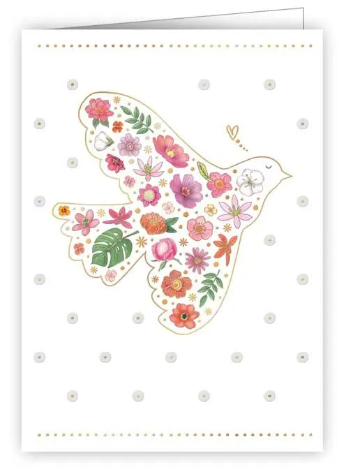 Flowers and bird  Enclosure Card