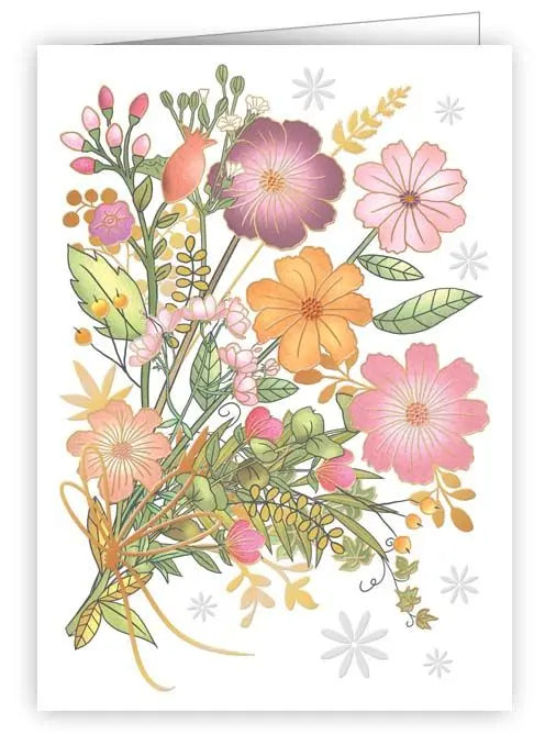 Flower Bouquet Enclosure Card
