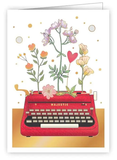 Typewriter Enclosure Card