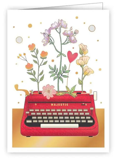 Typewriter Enclosure Card