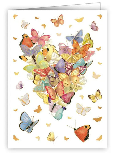 Butterflies Heart Enclosure Card