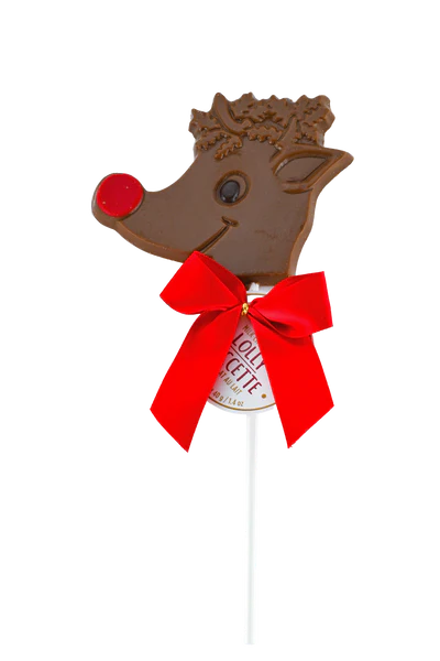 Milk Chocolate Rudolph Lollipop