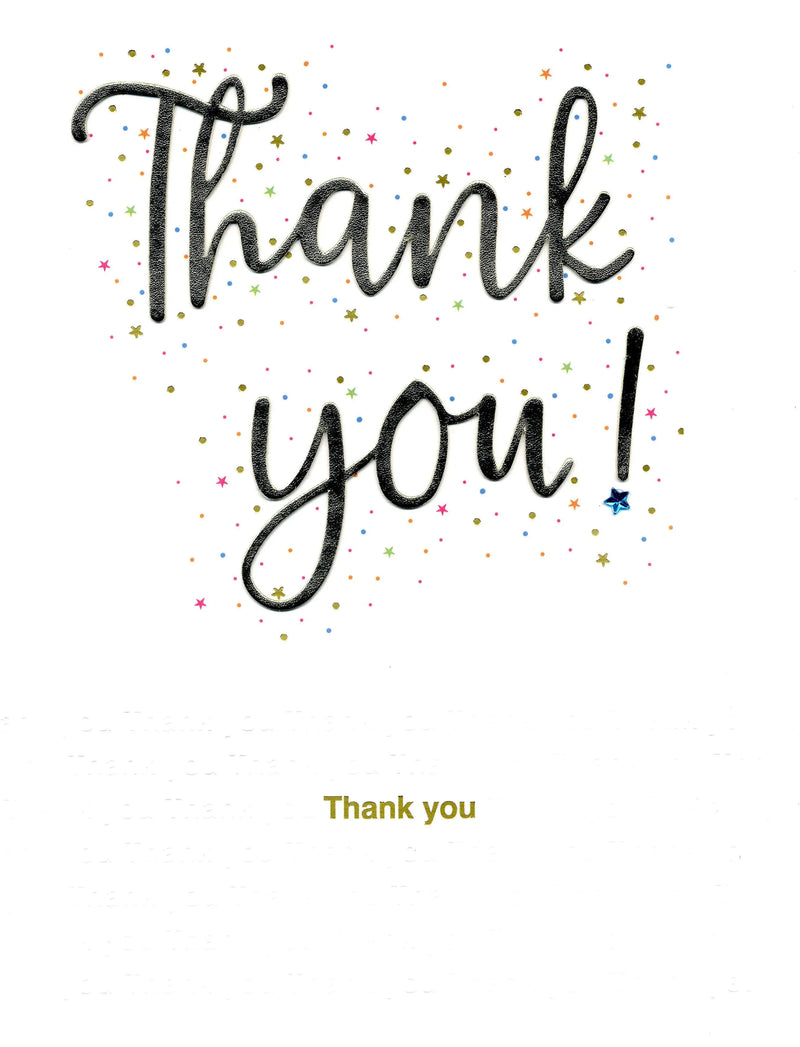 Jumbo Thank you Card