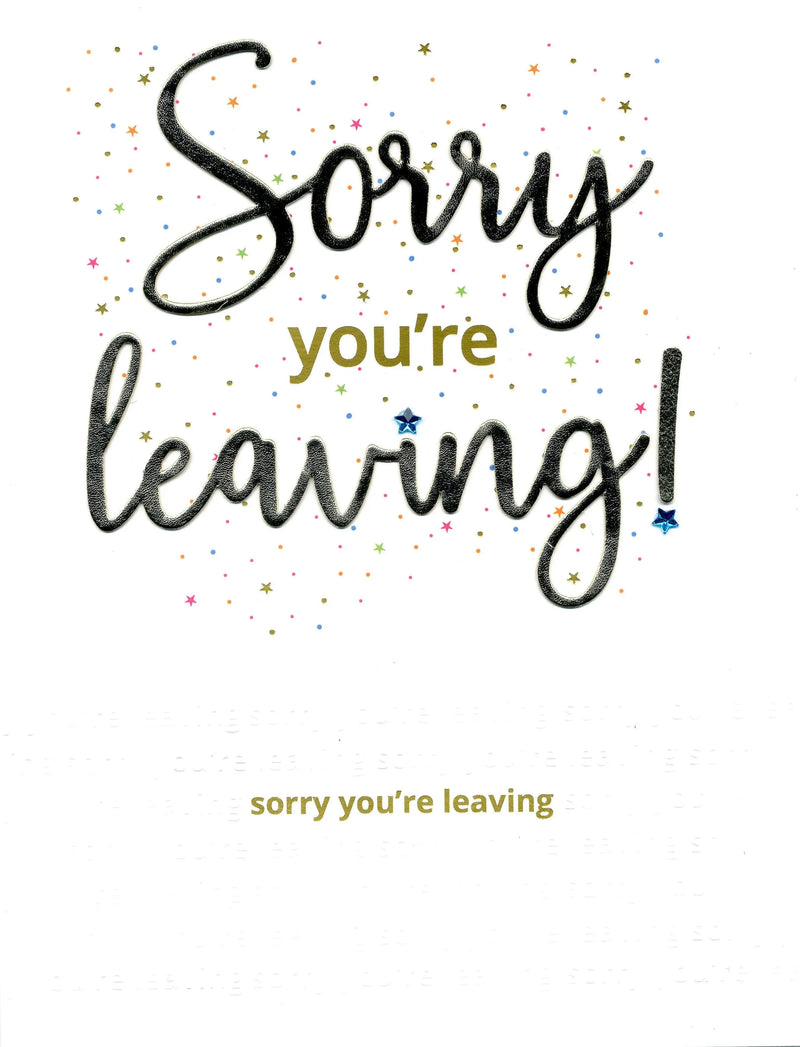 Sorry you’re leaving! Card