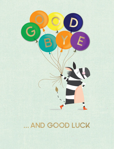 Jumbo Goodbye… and good luck Card
