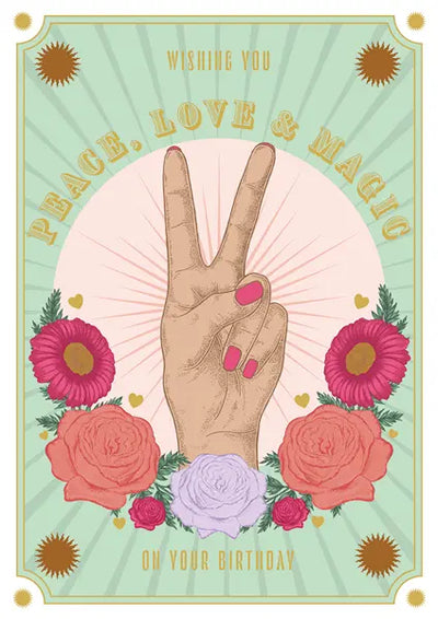 Wishing you peace, love & magic on your birthday Card
