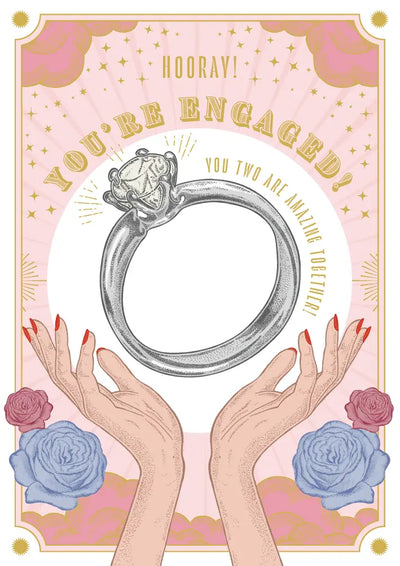 Hooray! You’re engaged! You two are amazing together  Card