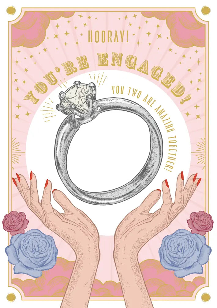 Hooray! You’re engaged! You two are amazing together  Card