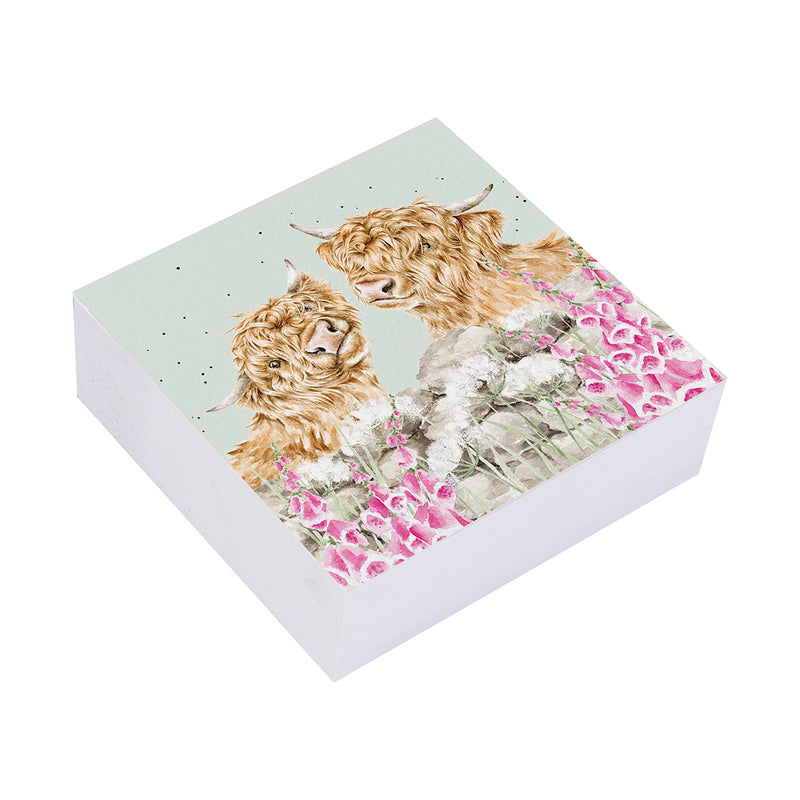Highland Cow Sticky Notes Just for Moo