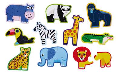 Let's Begin 2 Piece Puzzle - Jungle