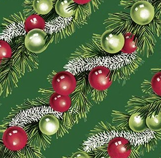 Christmas Garland Luncheon Napkins