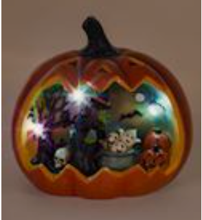 LED Pumpkin with Scene