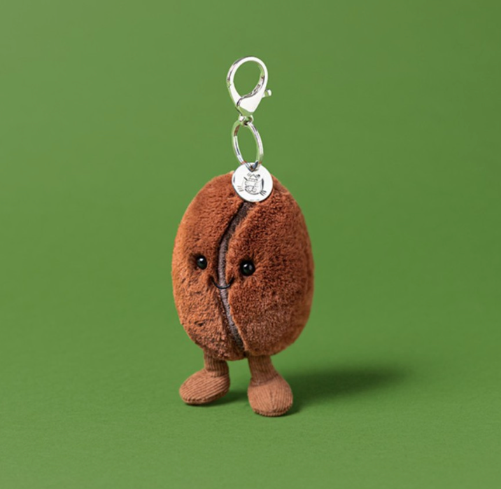 Amuseables Coffee Bean Bag Charm - Jellycat *MAX 1 PER CUSTOMER