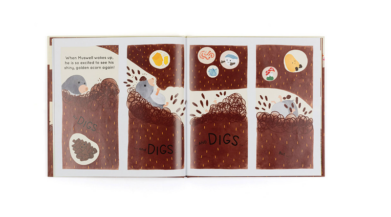 Muswell Mole and the Buried Treasure Book - Jellycat