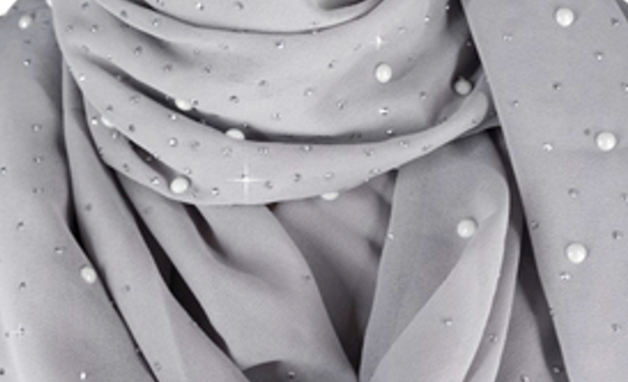 Silver Grey Pearl Scarf - Jacqueline Kent