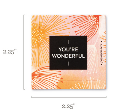 You're Wonderful ThoughtFulls: 30 Pop-Open Cards with Messages Inside