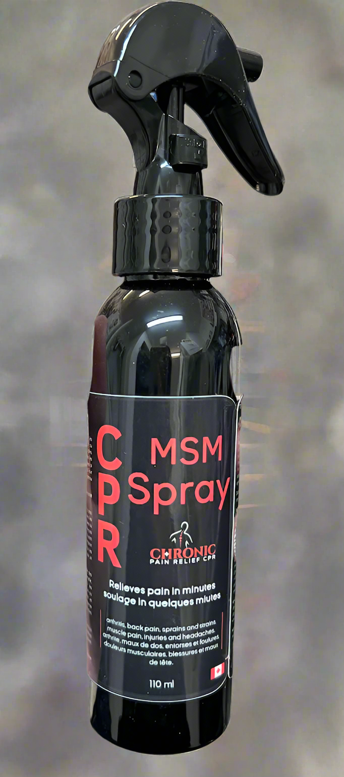 MSM Pain Relief Spray - Works in Minutes - Made in Canada 110ml